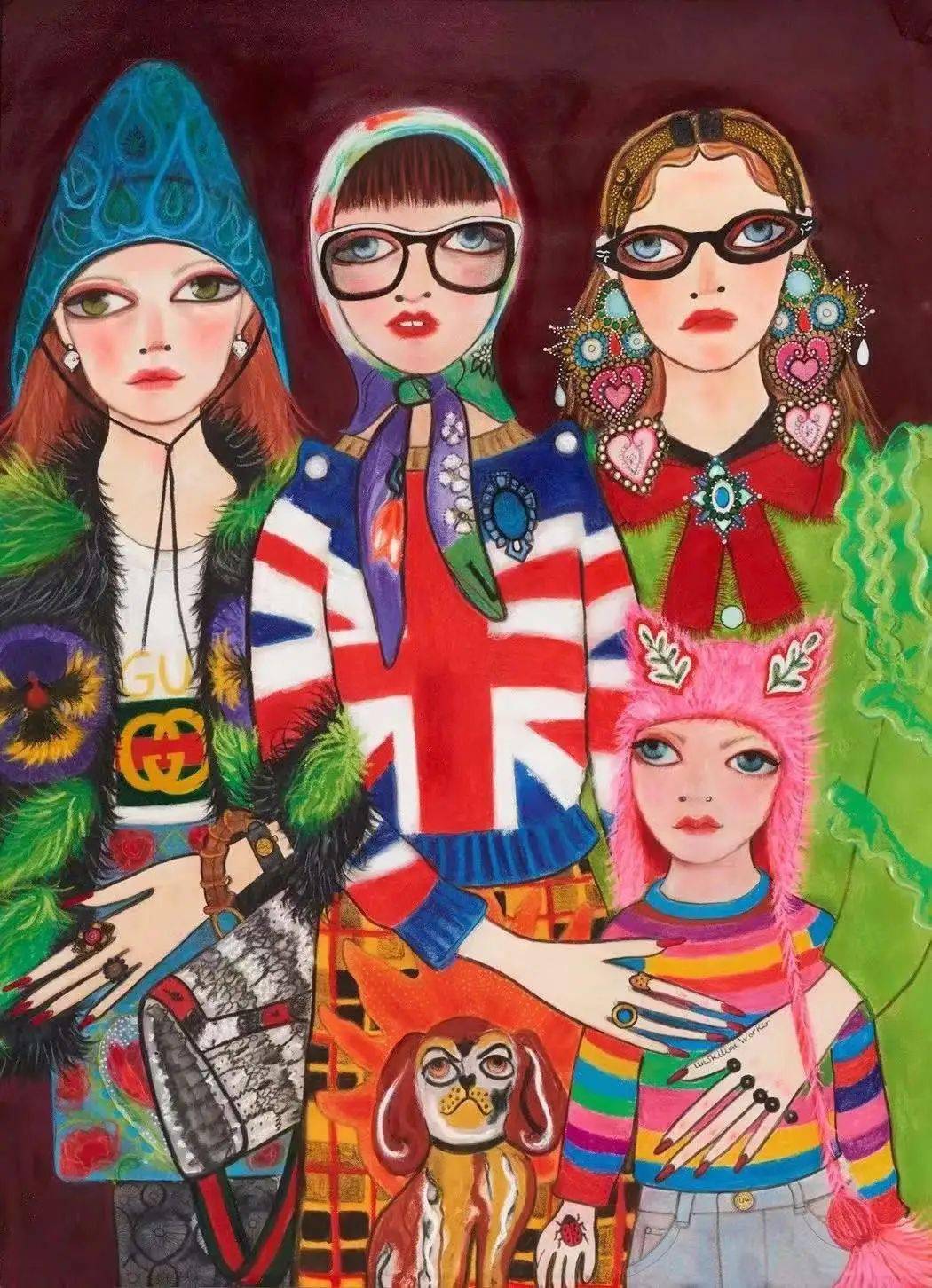 插画| gucci的御用时尚插画师们_作品_ignasi_绘画