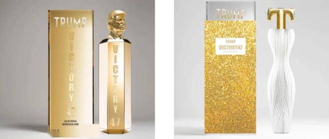 香水名为"胜利47(victory 47)",意思是特朗普将成为第47任美国总统.