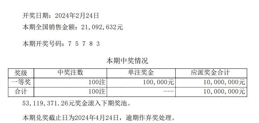体彩排列5第24045期开奖公告体彩排列3第24045期开奖公告