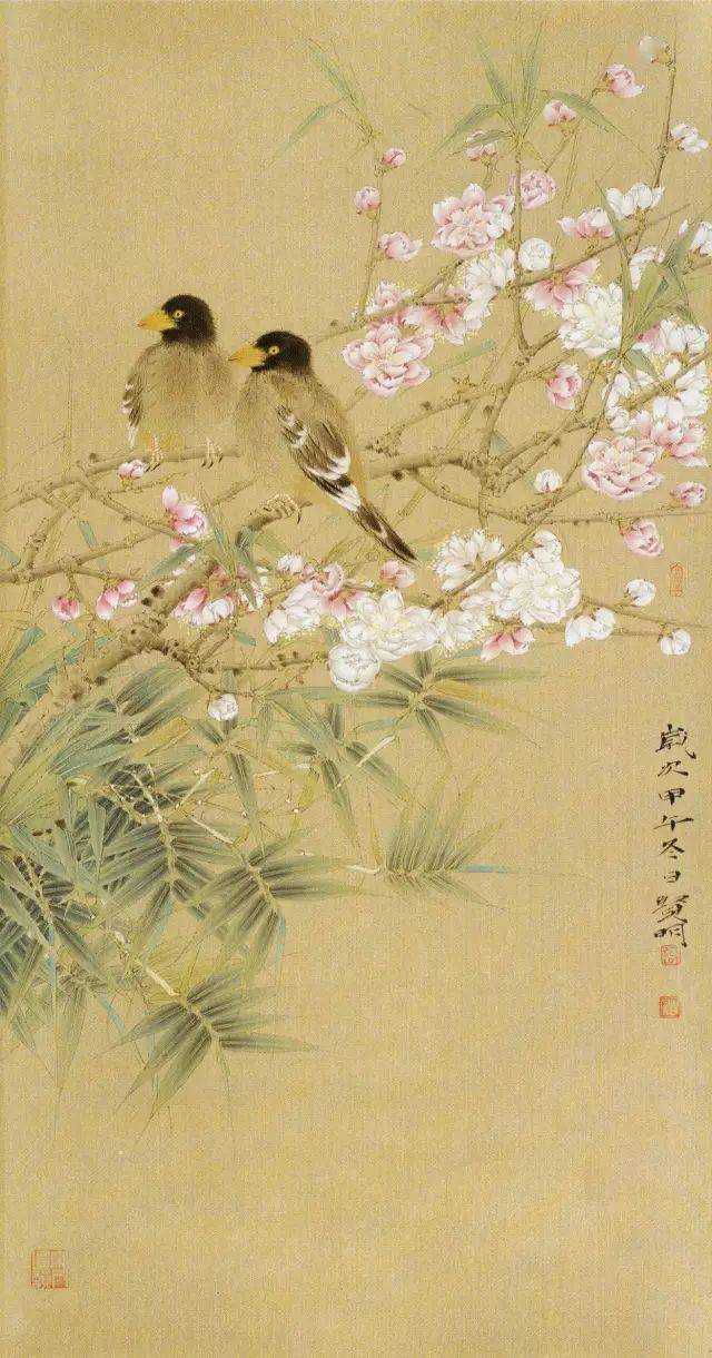 张贤明工笔花鸟画欣赏,惊艳了双眼!