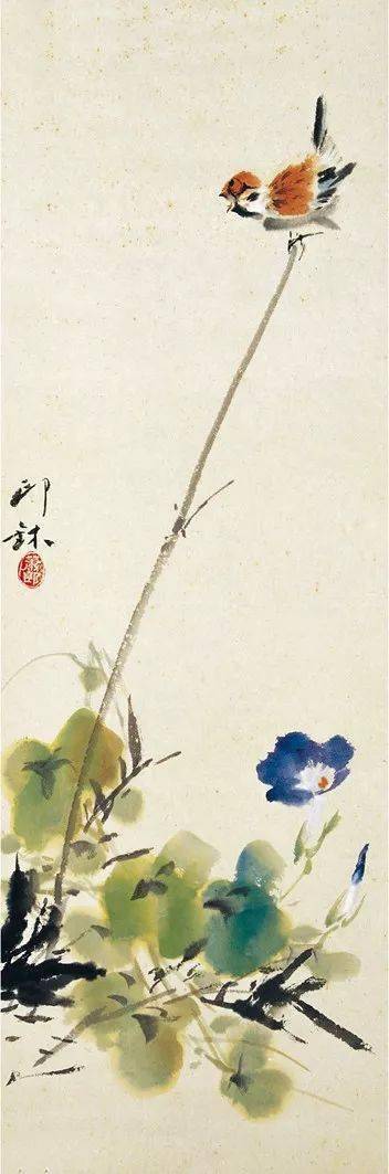 百幅小写意花鸟,美极了!_萧朗_葡萄_荷花