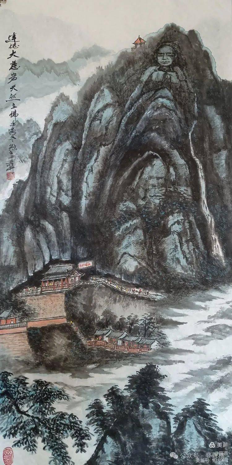 马勉之中国画:浙江寺庙二十四景