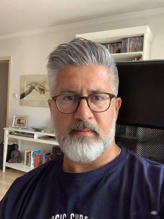 50岁发型 男人图片