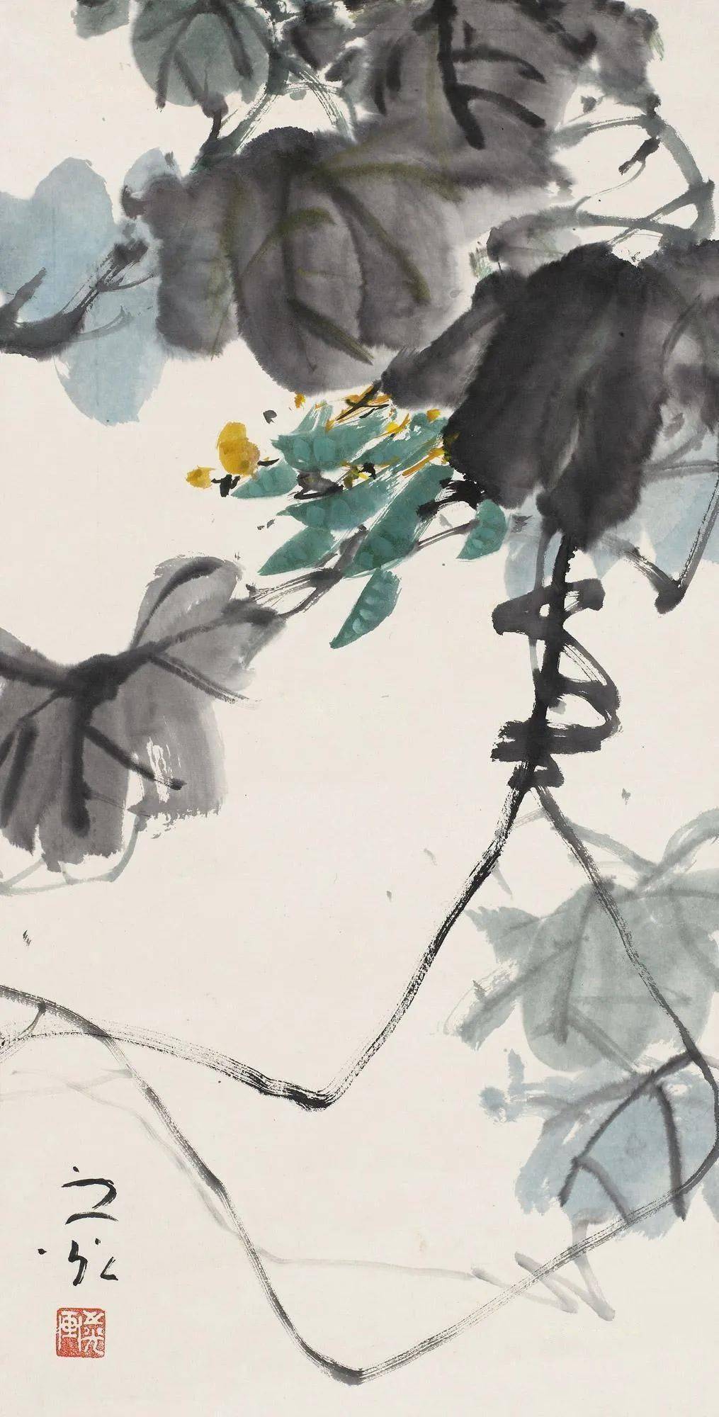 谢之光的67大写意花鸟,将写意水墨玩到了随心所欲的境界!