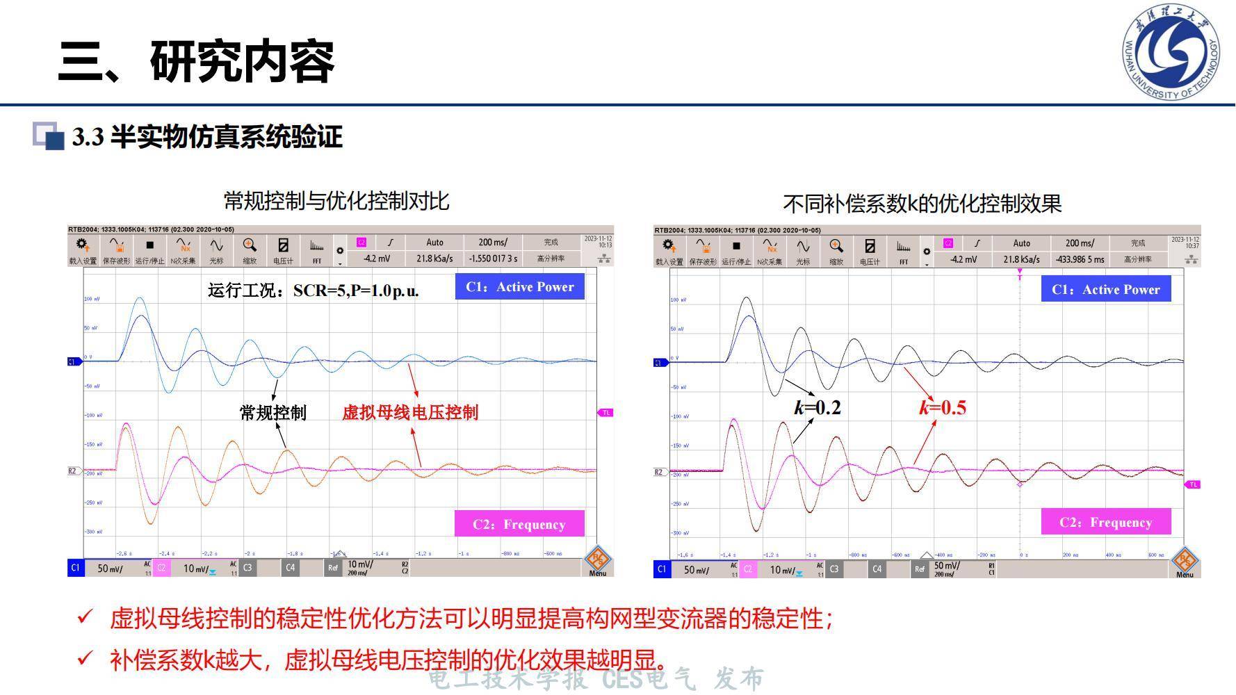 武汉理工黄云辉副教授:构网型变流器稳定性机理分析及优化控制_研究