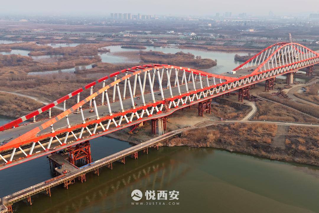 泾渭公轨合建桥效果图图片