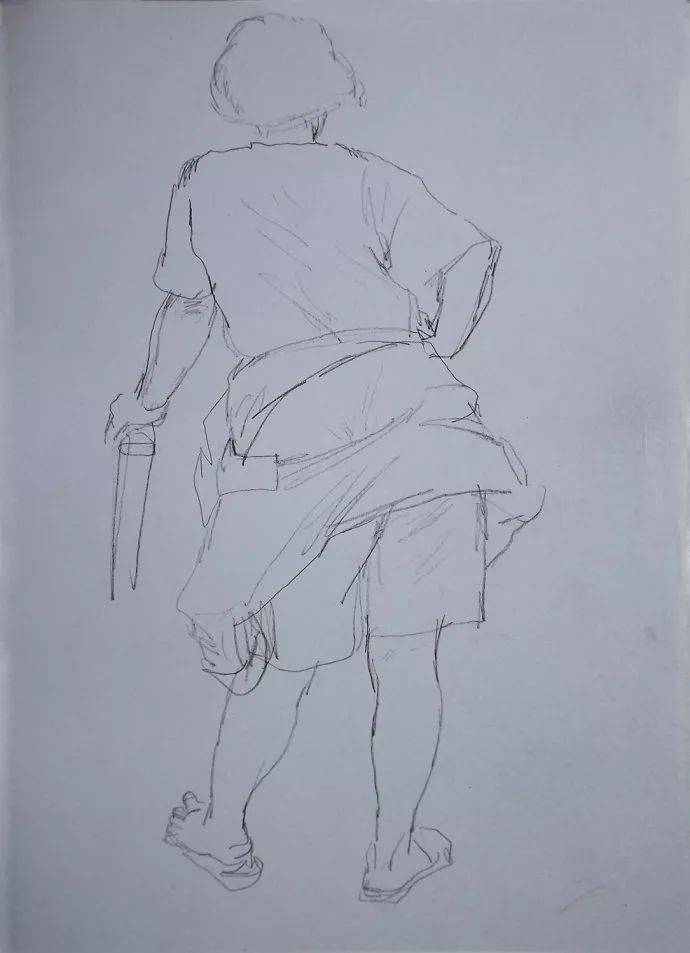 央美教授,孙为民早期素描速写!