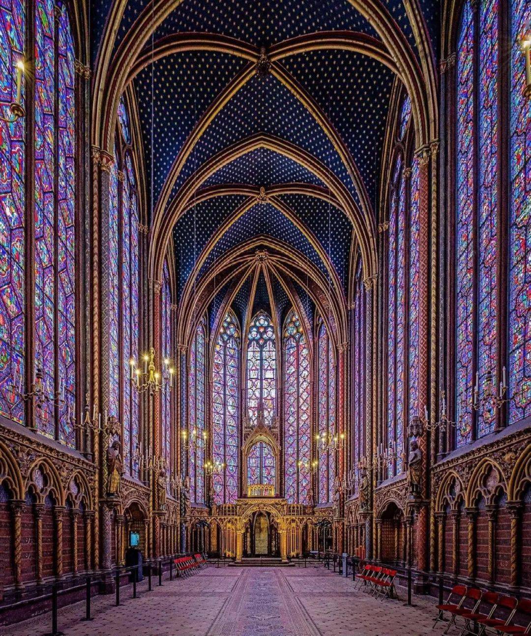 巴黎圣礼拜堂,绝美的玫瑰花窗感动我了【100座古建筑之美 — 第3座】