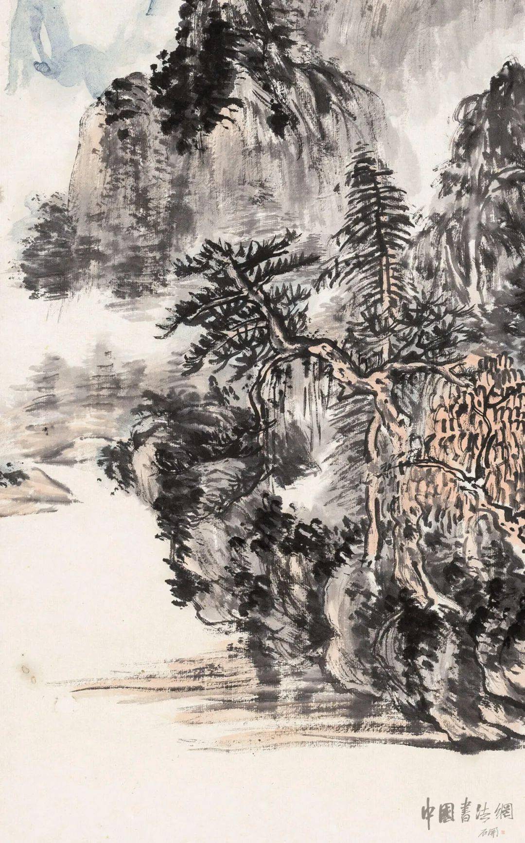 赏画| 黄宾虹《大龙湫瀑布》_一生_作品_研究