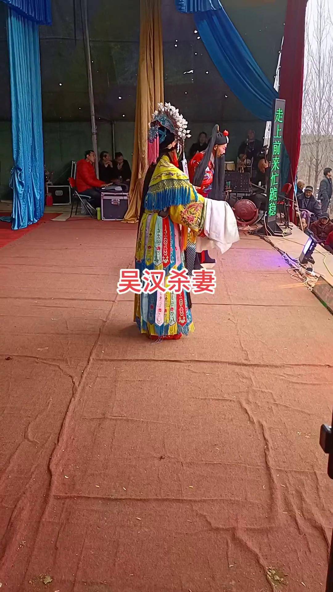 吴汉杀妻戏曲表演 曲剧