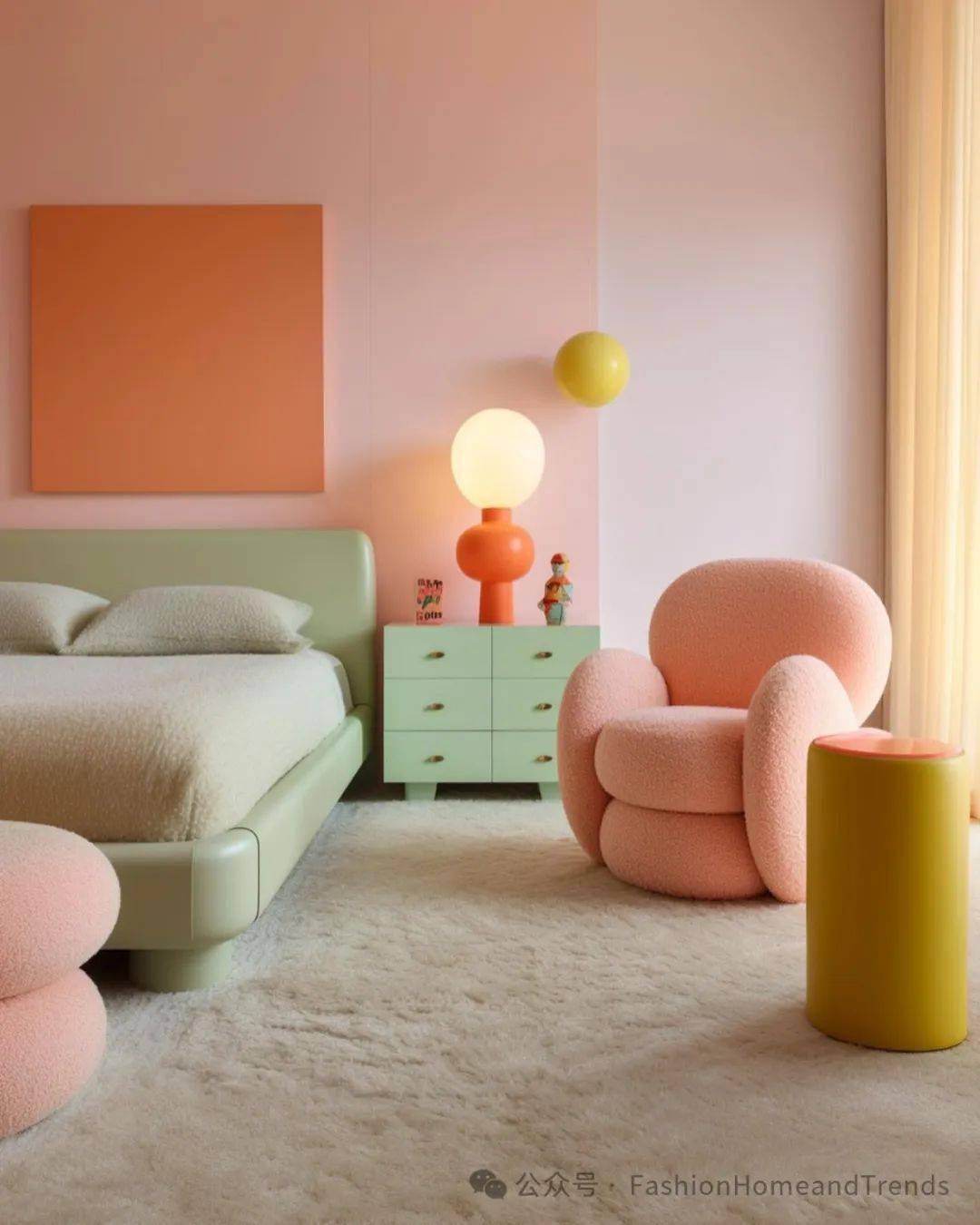 堪称ai粉色空间搭配女王的室内设计师ranagunesfashion色彩