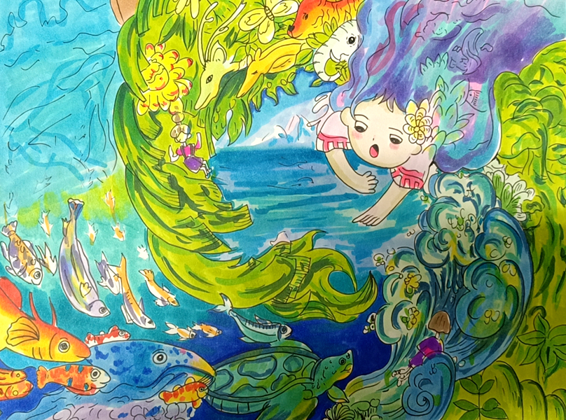 学生自主选读有关植物的书籍,走进植物的绿色世界,彼此分