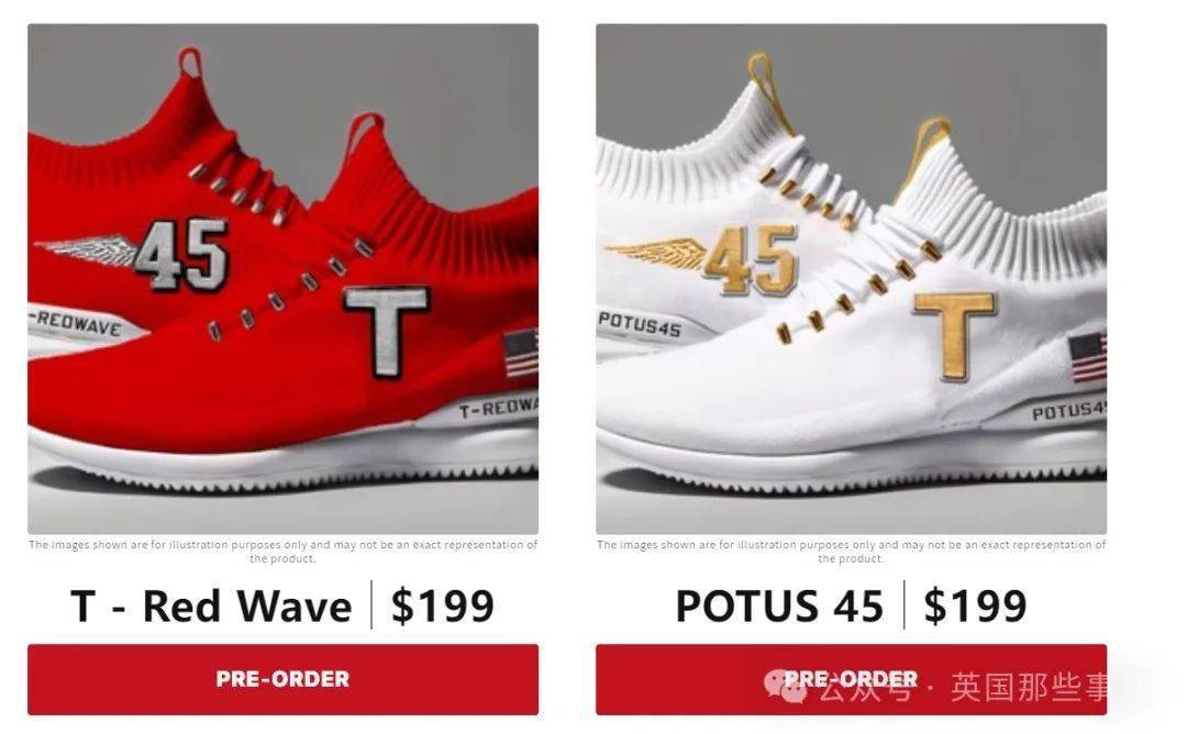 川普刚被罚了4亿刀这就开始带货了399刀一双金鞋一下抢光了