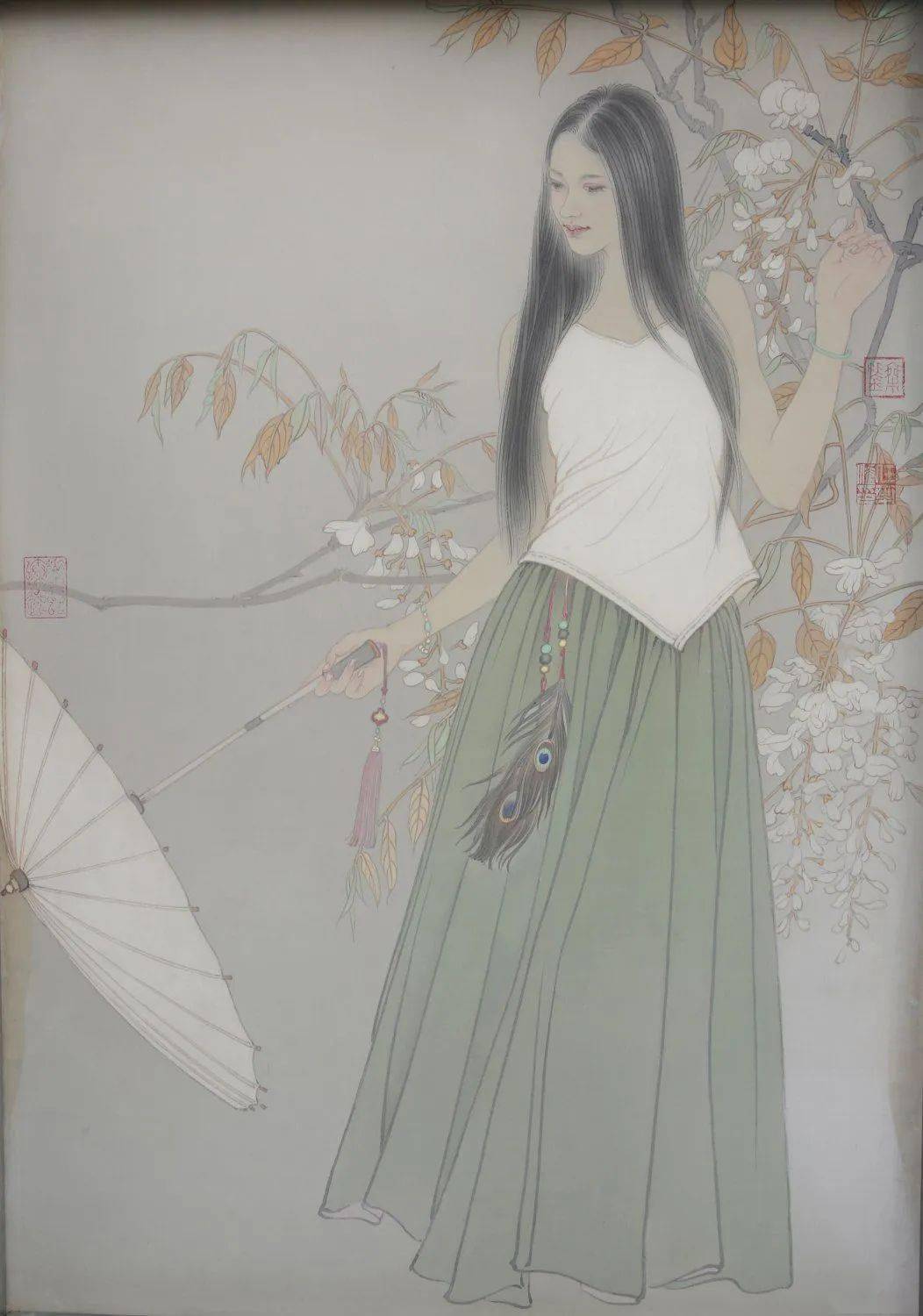 这几位美院才女的画作越看越陶醉