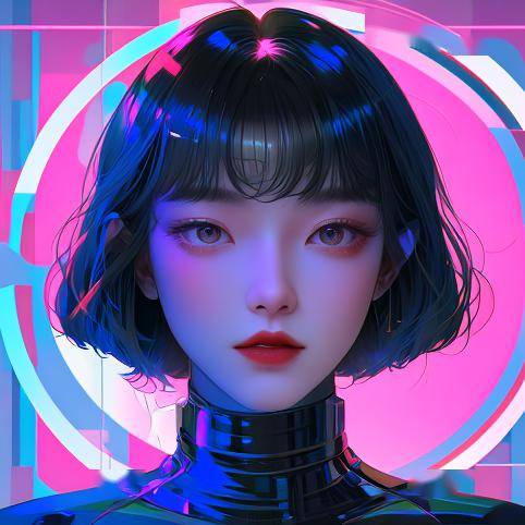 01今日份头像o(>ω )o挑一张换头像吧~赛博朋克风格头像