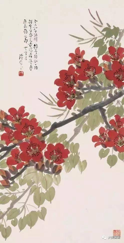 陳樹人 花卉 陈树人的这组花鸟，真是赏心悦目_影响