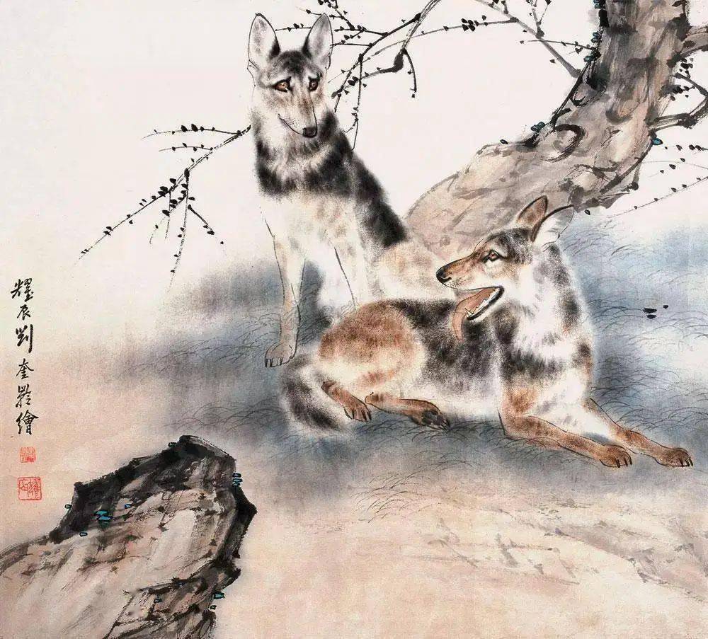 画中闻犬吠狺狺汪汪汪woofwoofwoof