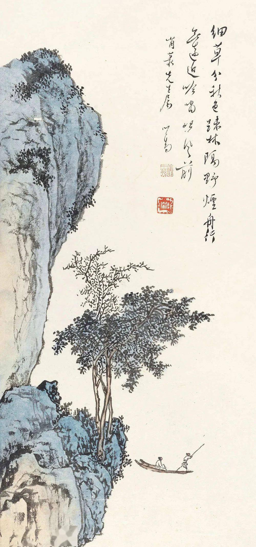 国画天地山水画的韵味尽在他的笔下