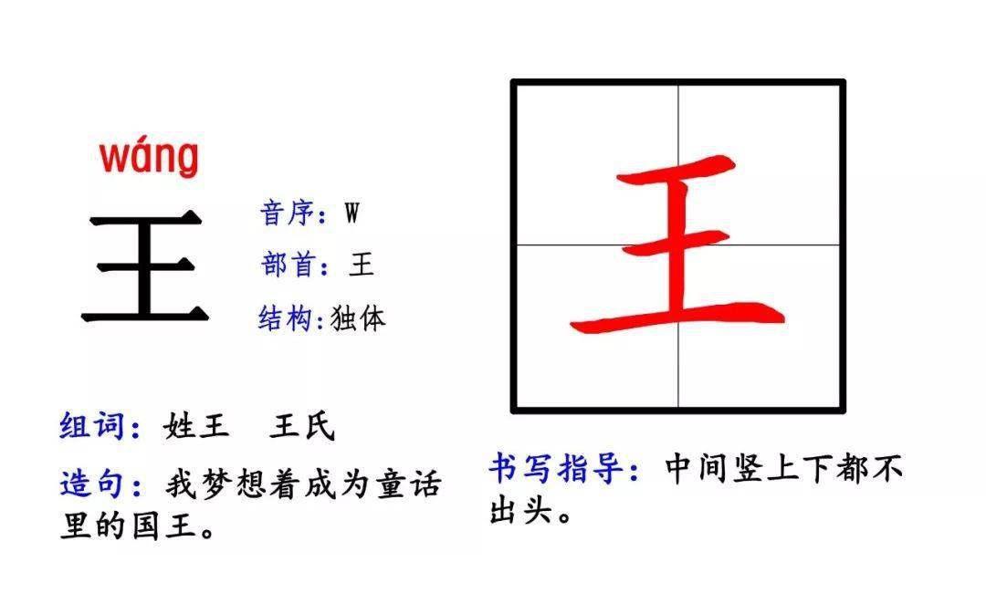 王字组词图片