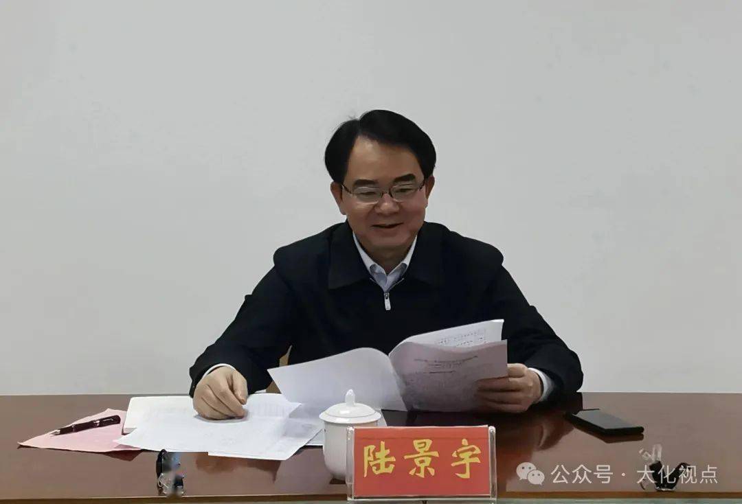 陆景宇到大化督导经济运行工作