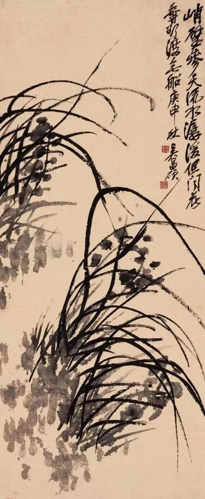 吴昌硕的梅兰竹菊,大饱眼福!