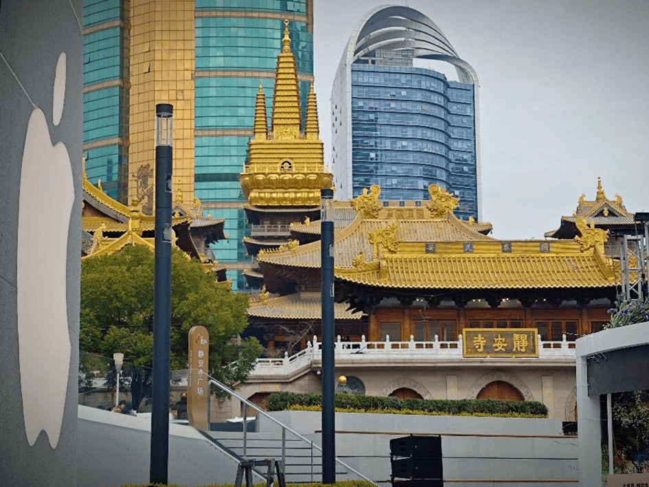 【视频】首批探店 apple上海静安零售店究竟什么样?_顾客_设计_静安寺