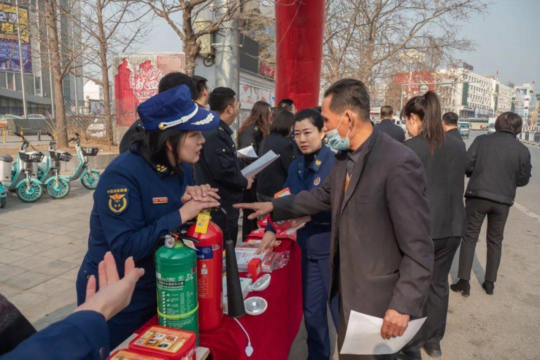 营口消防盖州大队开展消防产品打假宣传活动
