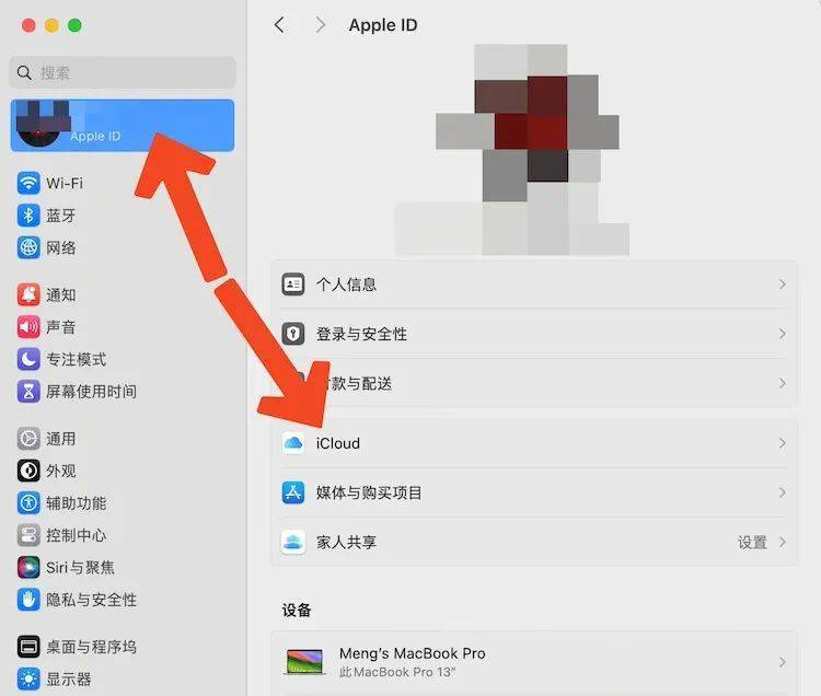点击系统设置面板左上方你的 apple id,选择「icloud」,关闭「优化