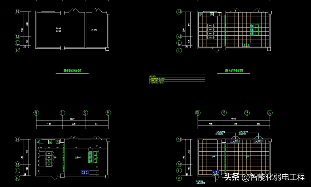 数据机房与消防控制室施工图纸