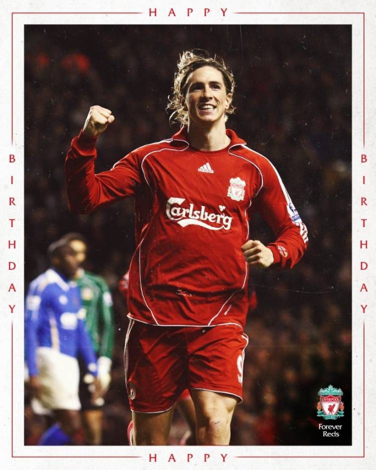 利物浦祝托雷斯40岁生日快乐,曾为红军出战142场81球20助_西班牙_比赛