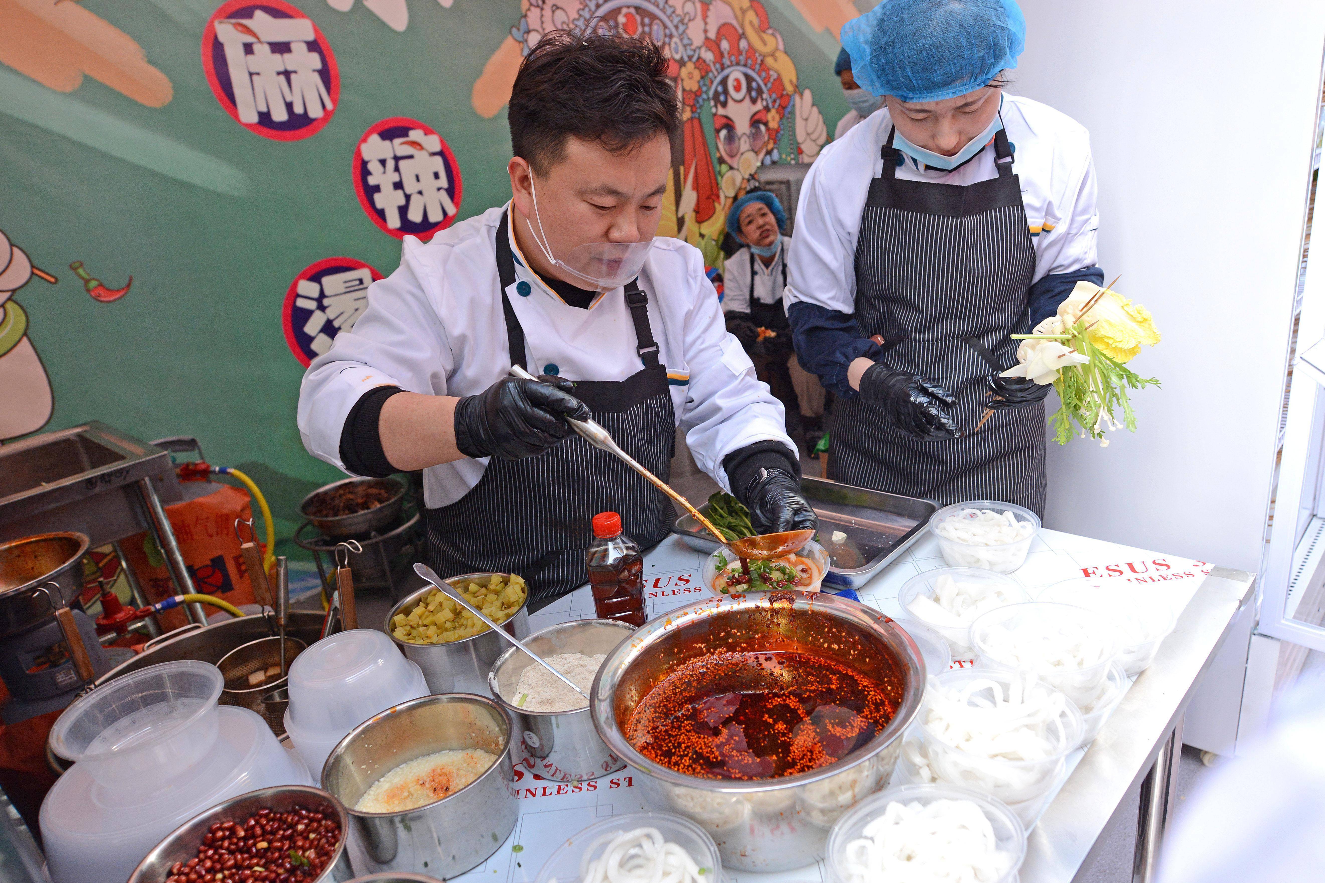 麻辣烫的菜图片