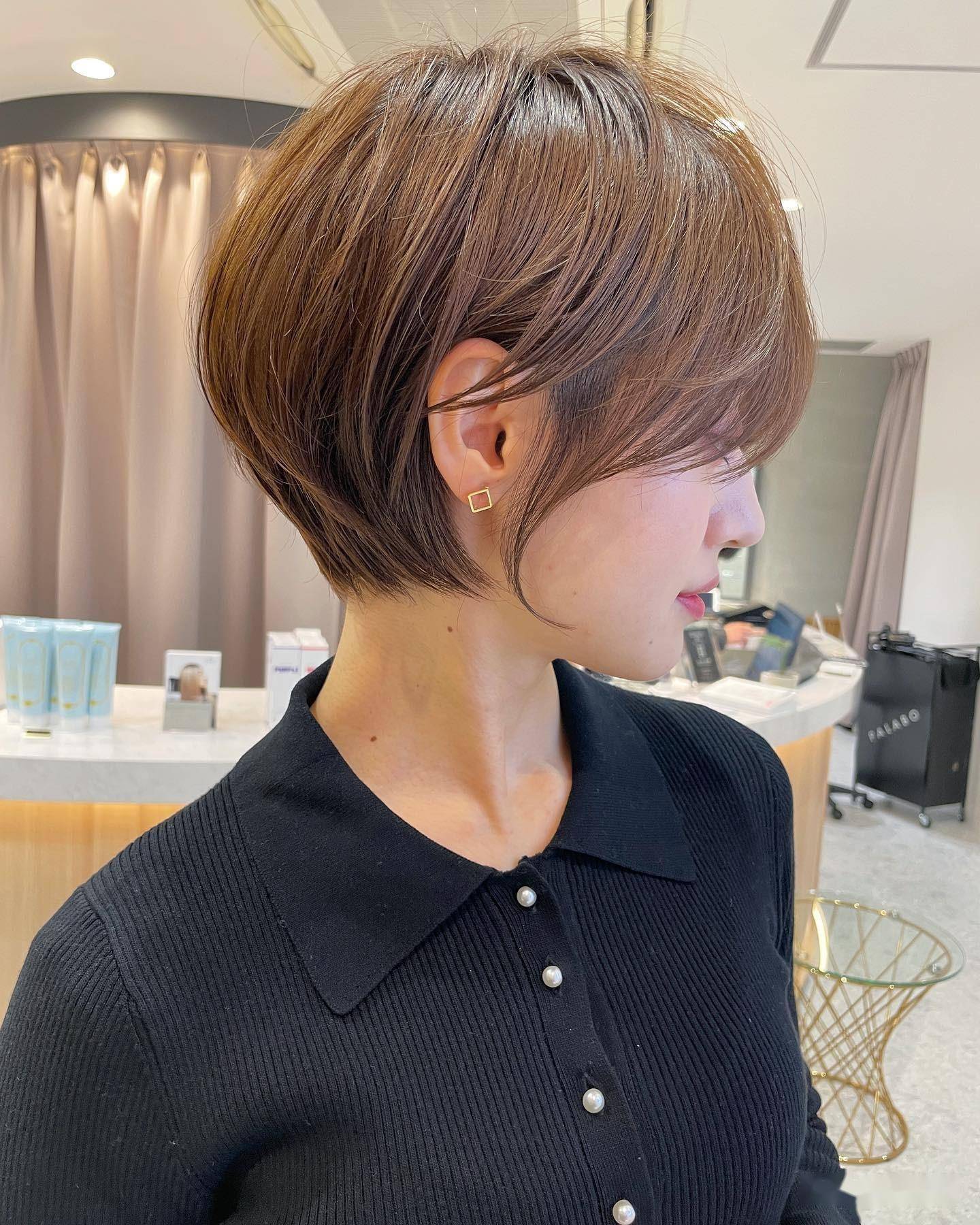 30到50岁的女性发型就选层次短发利落蓬松很有层次感