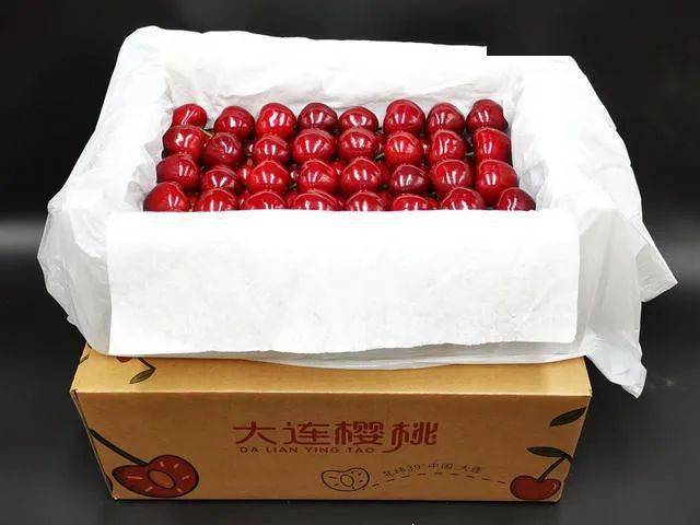每一颗樱桃都整整齐齐码好,泡沫箱防震,简约包装,性价比高.