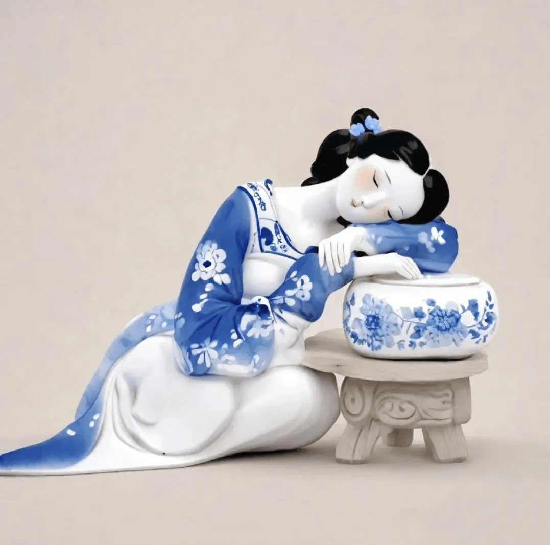 青花瓷美人看醉了