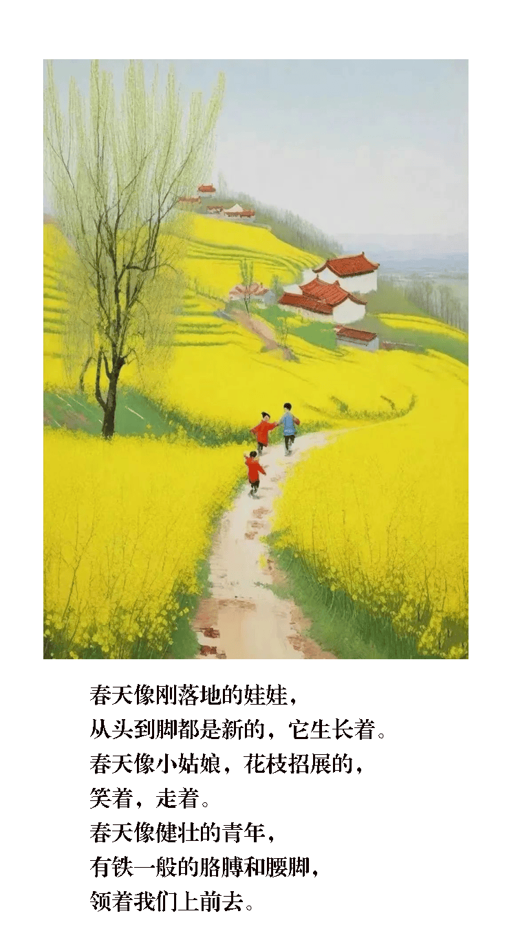 一组春天的小画