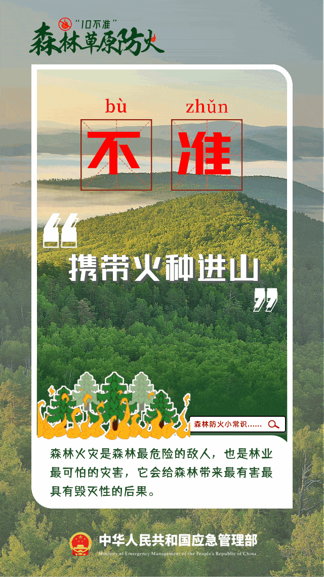 森林防火,重在预防!"森林防火十不准"要牢记→_吕健新_三审_黎永定