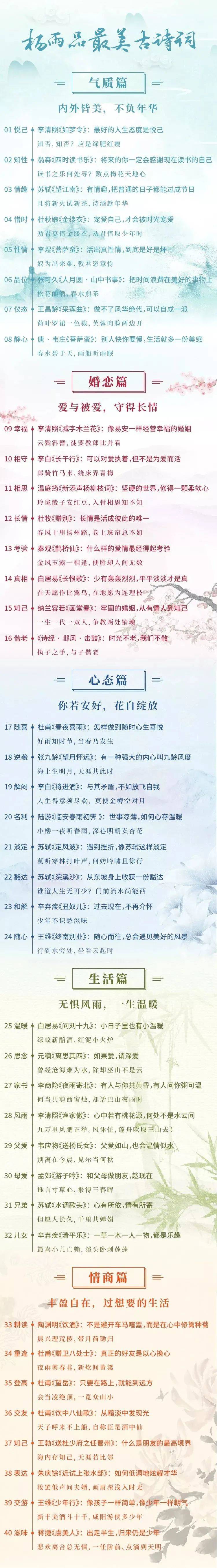 读诗,真的可以改变气质_杨雨_诗词_女人