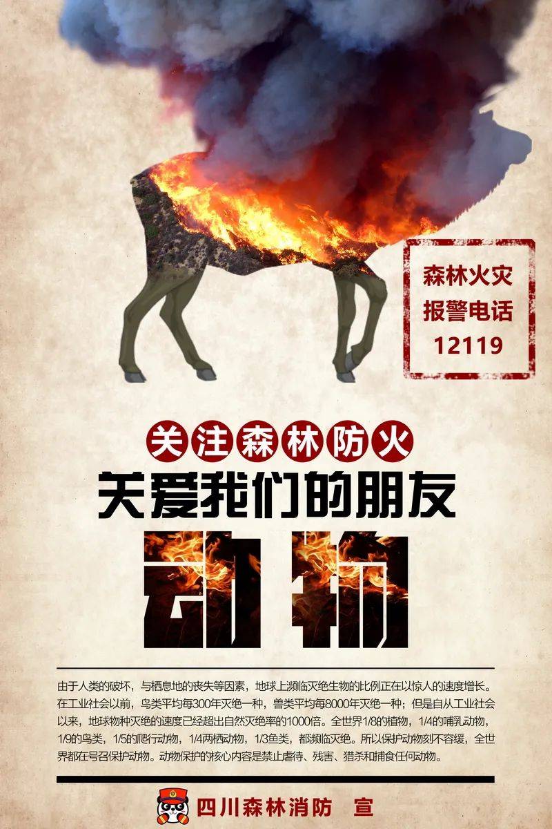 森林消防公益海报