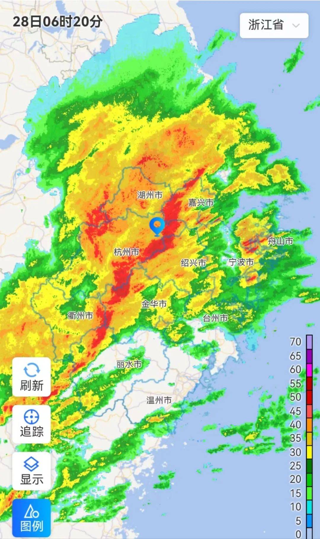 山洪预警发布浙江再迎强对流天气