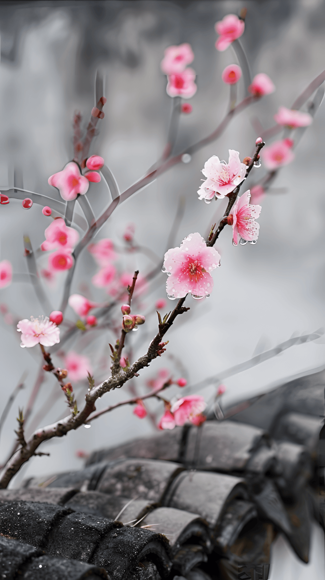 桃花竖屏壁纸图片