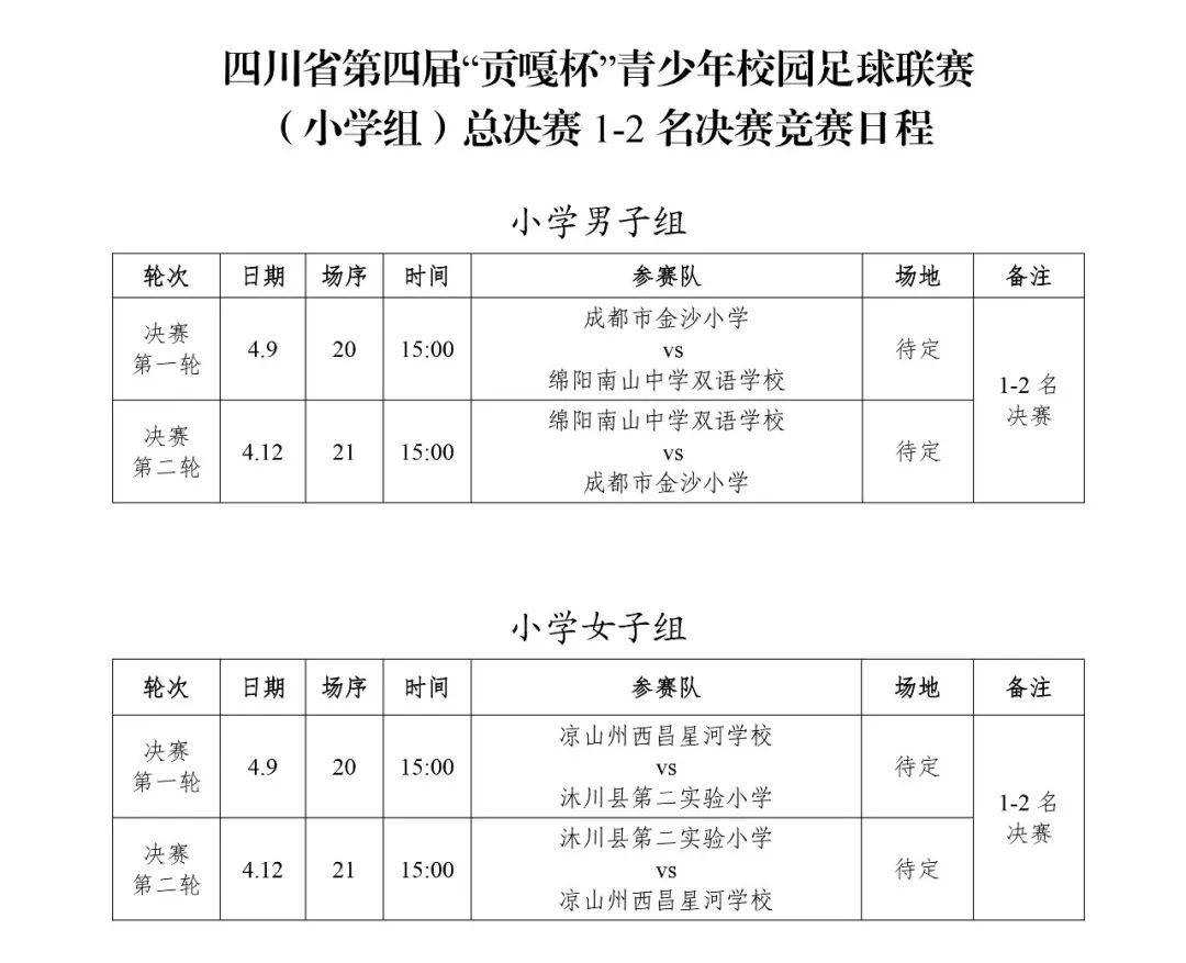 贡嘎杯赛程表图片