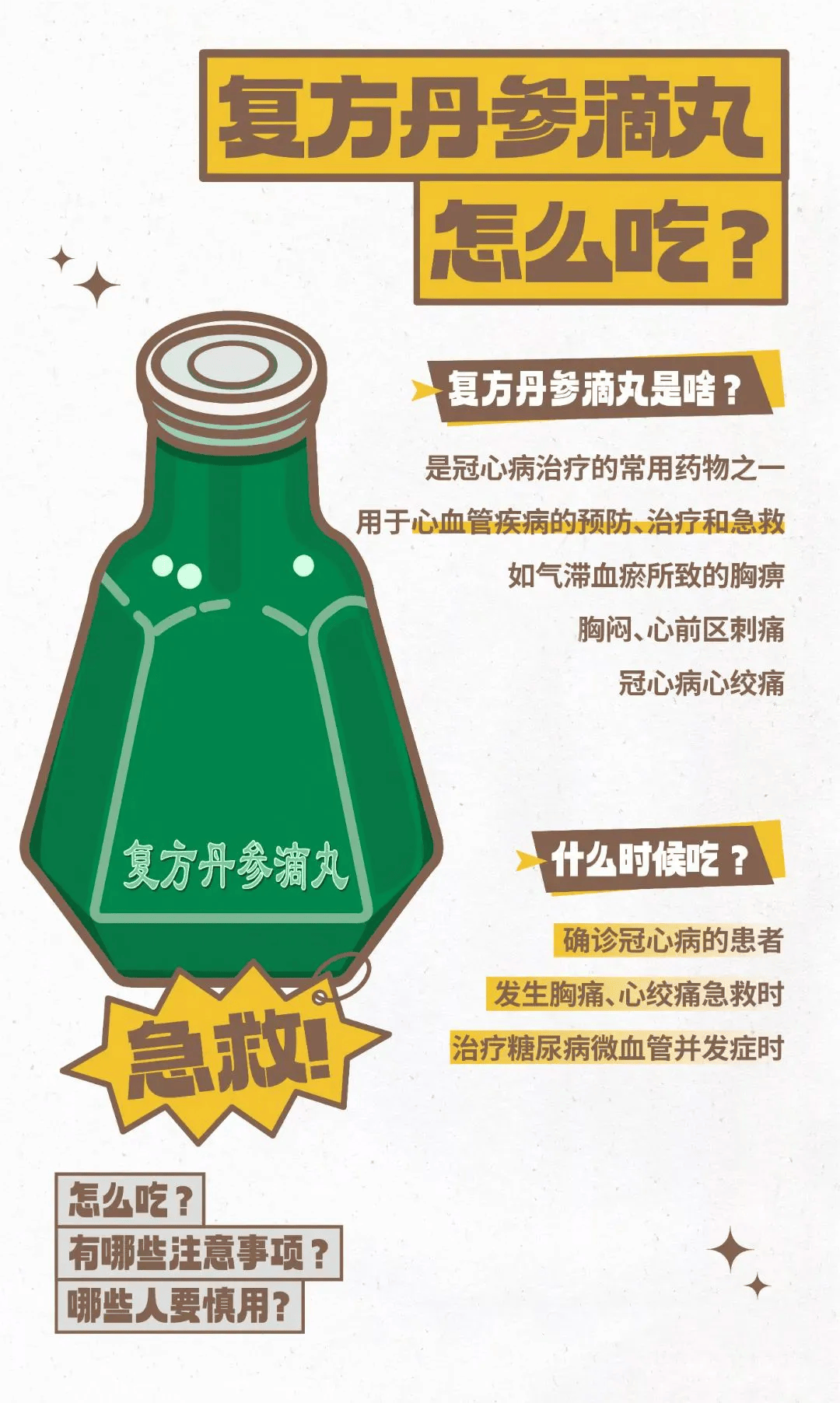 健康科普硝酸甘油丹参滴丸速效救心丸这些救命药很多人用错了