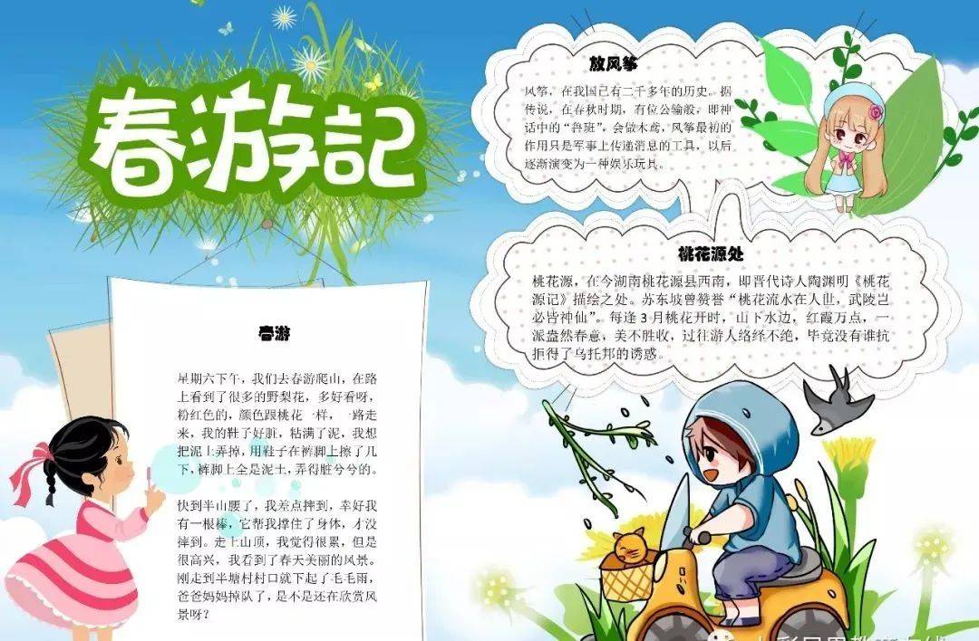 写春天的成语手抄报与你共赏春暖花开建议收藏