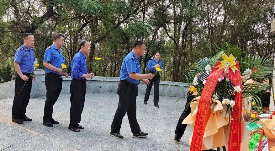 网络中国节61清明节67不忘初心缅怀先烈上思县城管局党支部到县