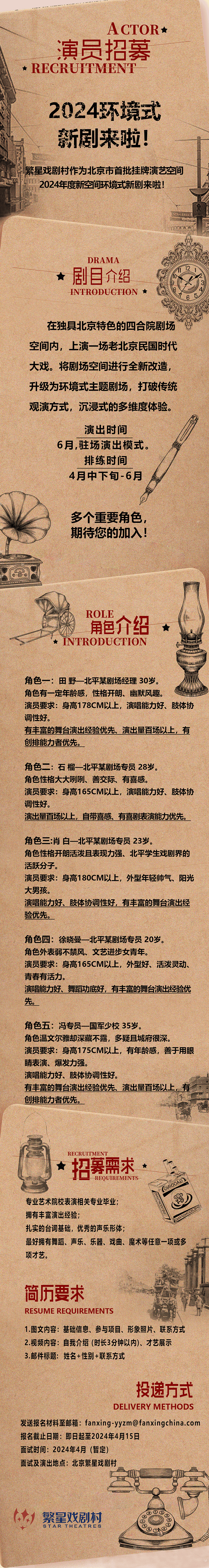 演员海选招募通知2021图片