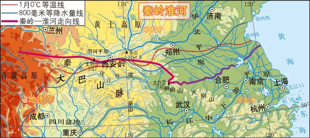 淮河_地区_秦岭