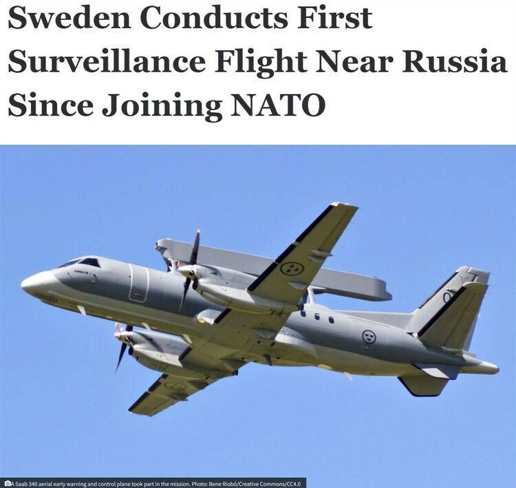 今年3月9日,也就是瑞典加入北约仅仅两天之后,瑞典空军就在俄罗斯边境