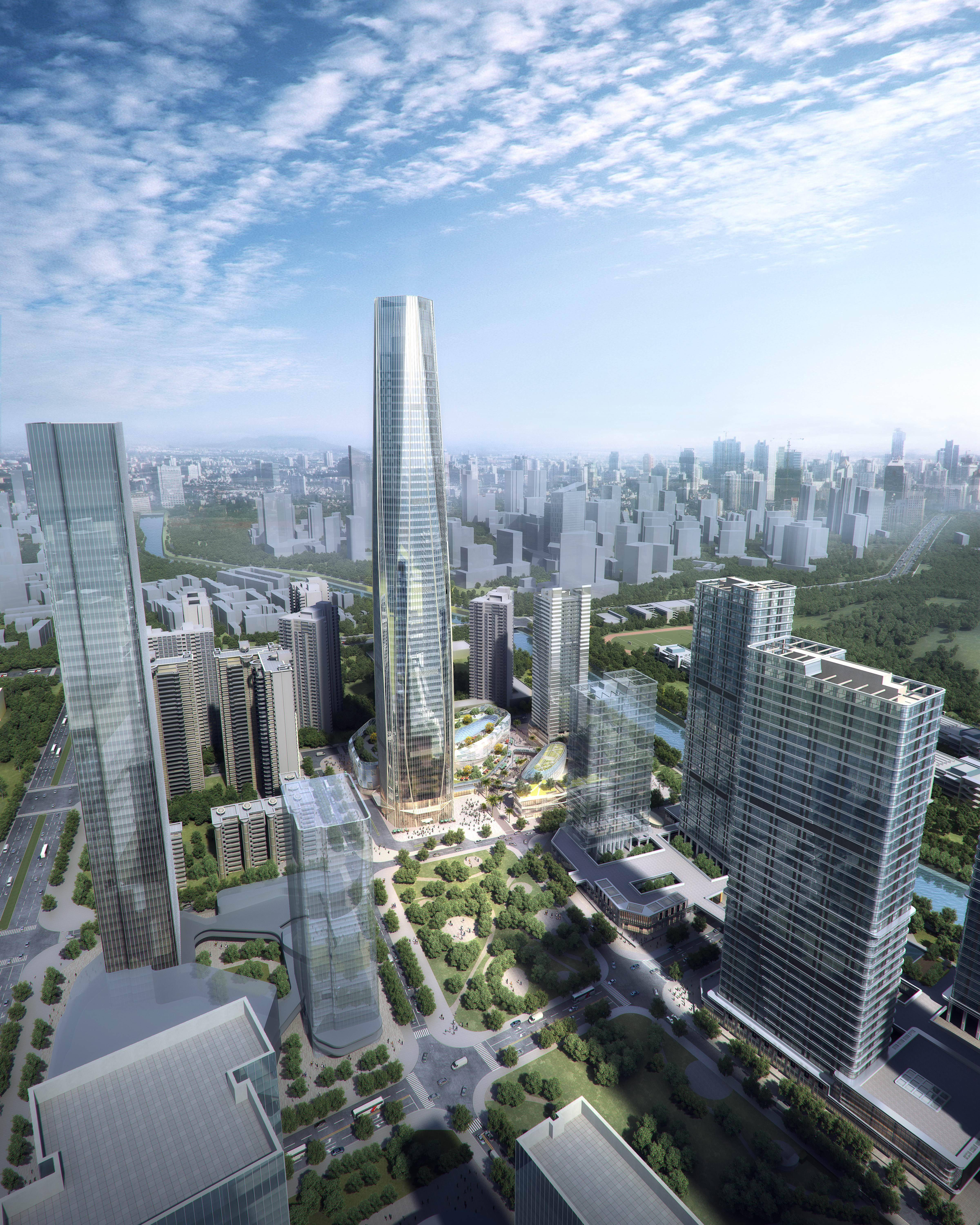 坪山世茂广场二期项目总建面约18万平方米的地标级综合体,涵盖300米