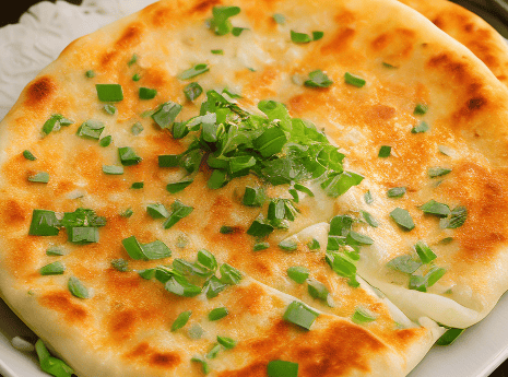 不揉面的懒人葱花饼2分钟出一张外酥里软层次丰富凉了不硬