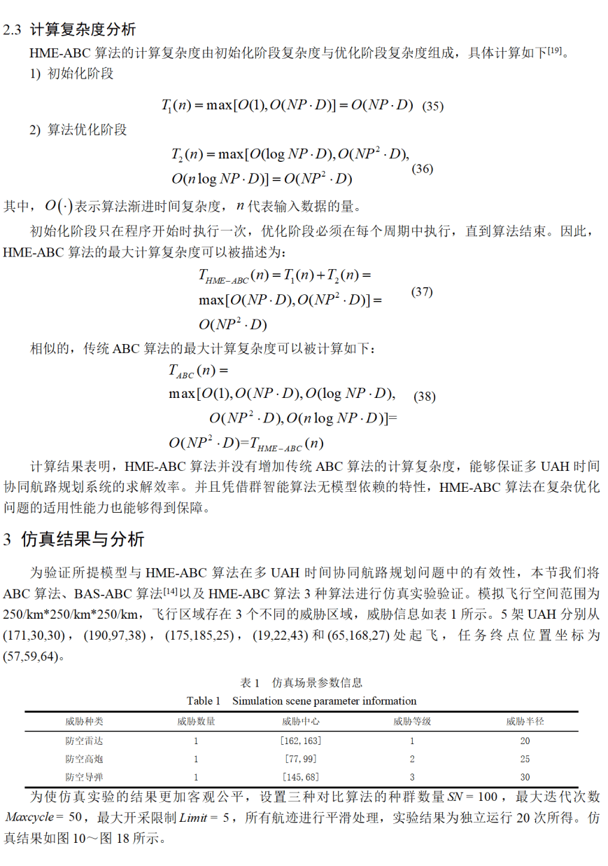 cicc原创基于hmeabc算法的多无人直升机时间协同航路规划